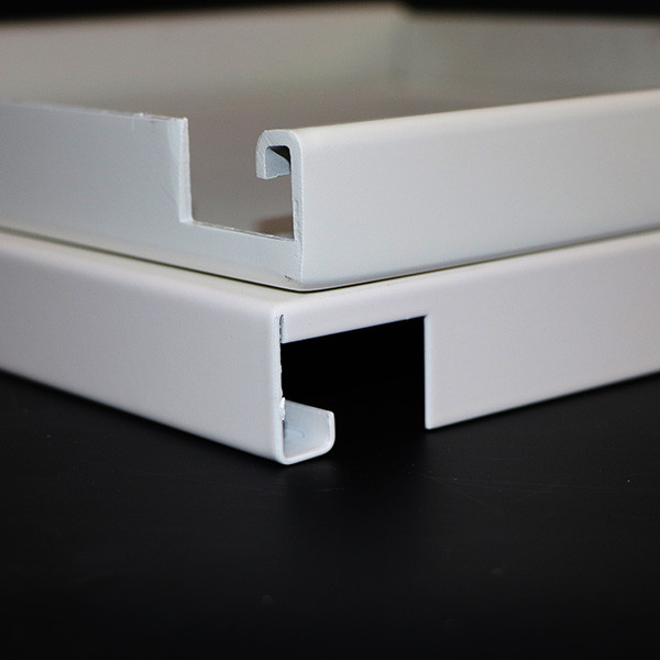 Aluminum Interior Grid Dropped Suspended Metal Ceiling Straight Edge Profile