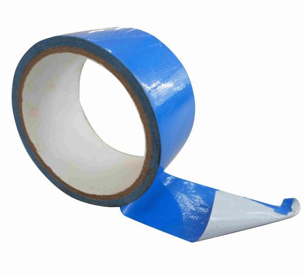 Natural Rubber Adhesive Blue Waterproof Cloth Tape Good Adhesive For Heavy Packaging