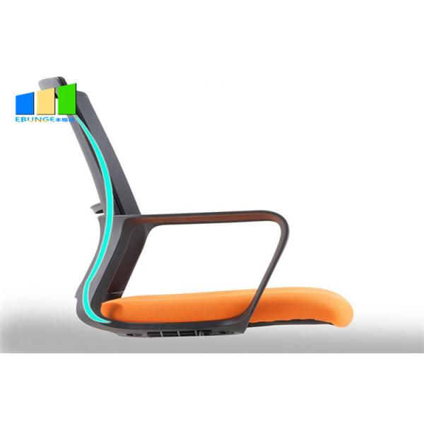 Executive Fabric Swivel Chair Black Mid Back Mesh Office Chair Computer Desk Staff Chair