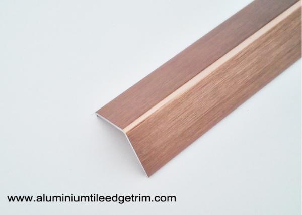 Brushed Anodized Rose Gold Aluminum Corner Guards With 1.5mm Thickness