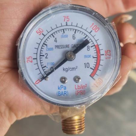50 radial gauge, electrophoresis iron shell side connection, air pressure gauge copper connector, air compressor gauge