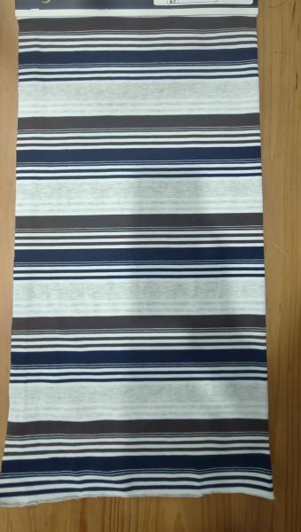 Tissu en maille rayée respirant, poids lourd, 95% coton, 5% élasthanne