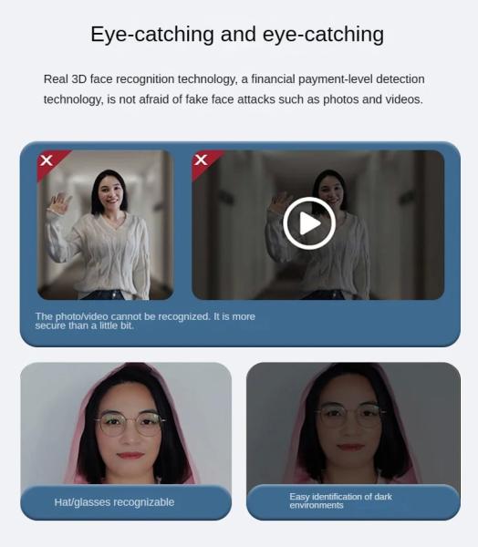 High quality materials for facial recognition intelligent fingerprint lock