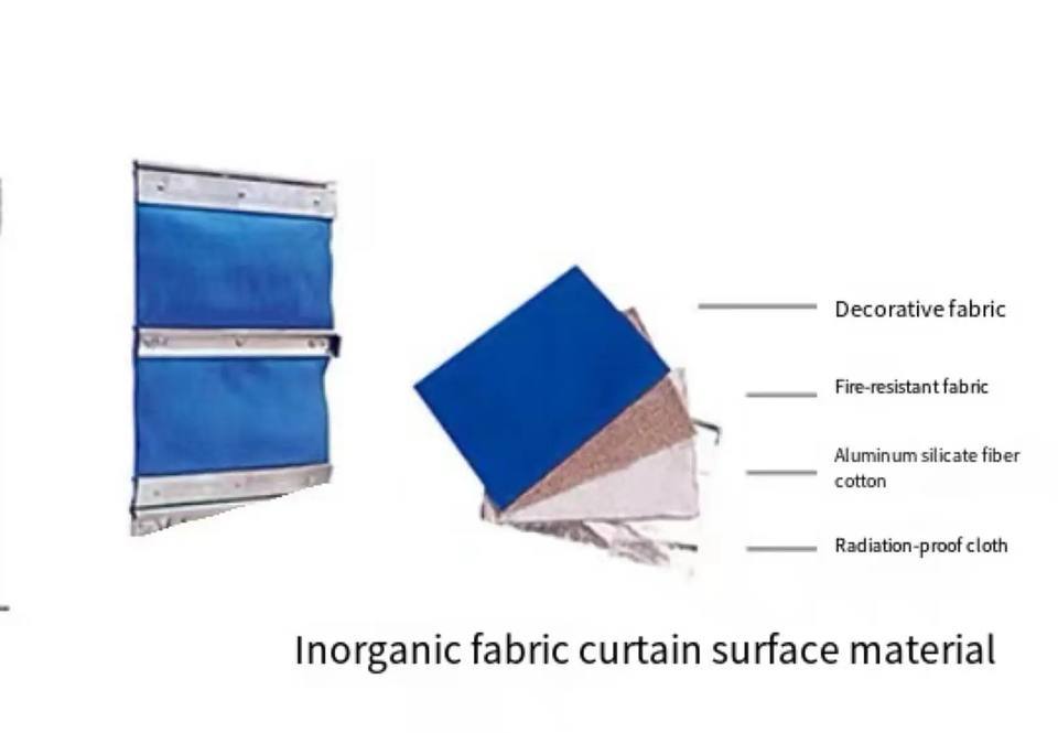 Inorganic Fabric Fire Rated Roller Shutter Doors Large Opening Heavy Duty Construction
