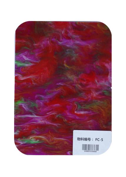 Sawed Drilled 4ft × 8ft Painting Oil Paint Pattern Acrylic Sheet