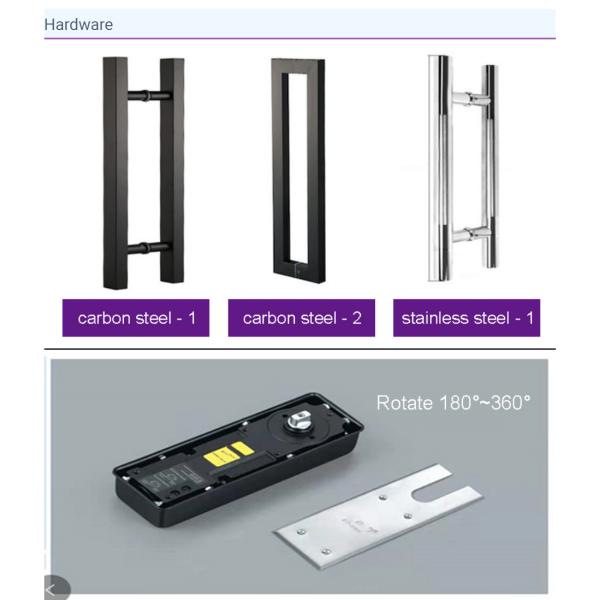 Windproof Aluminium Frame Glass Door Modern Interior Anodized Fluorocarbon Paint