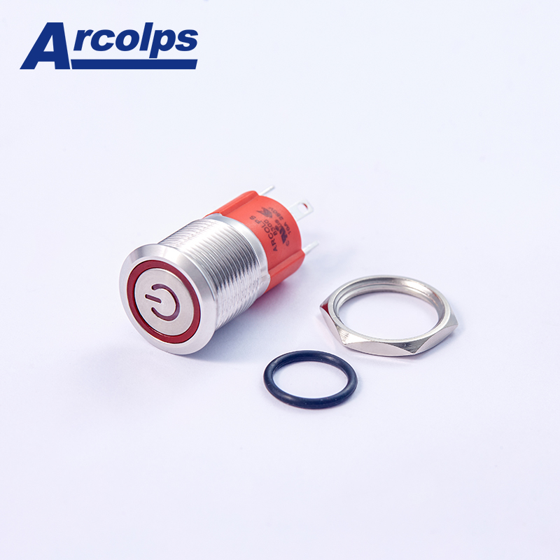 IP67 Remote Control Push Button Switch 16MM 10A 220V Max Voltage & Current