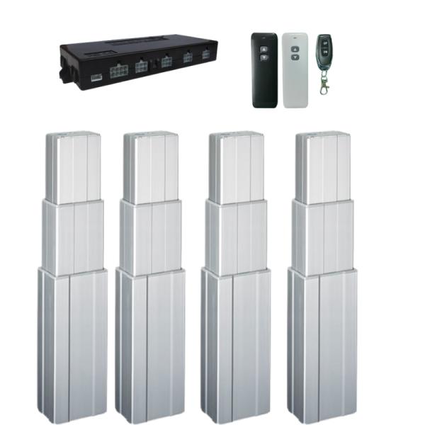 Colonnes élévatrices électriques 4 voies 24V DC à effet hall Kit de télécommande Synchronisation