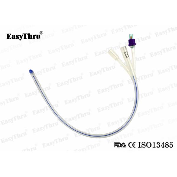 Medical Smooth Silicone Catheter Foley Fr12 Fr14 Fr16 Three Way