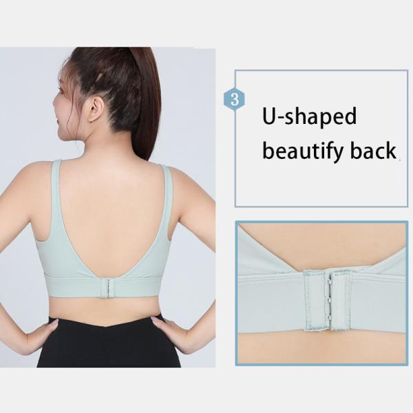 Подковообразное 4XL плюс one piece чашки бюстгальтера спорт размера влага Wicking полного Breathable