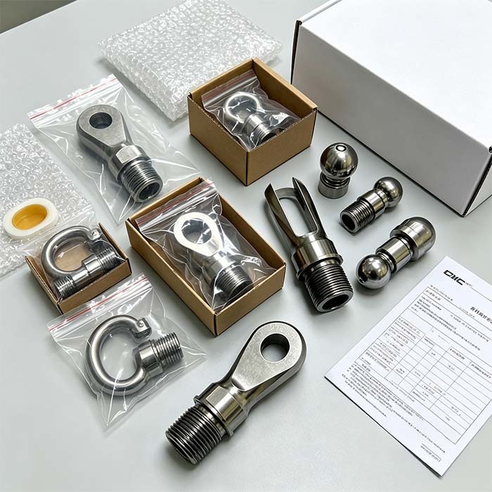 Custom CNC Machined Stainless Steel Rod End Joint for Automation Linkage