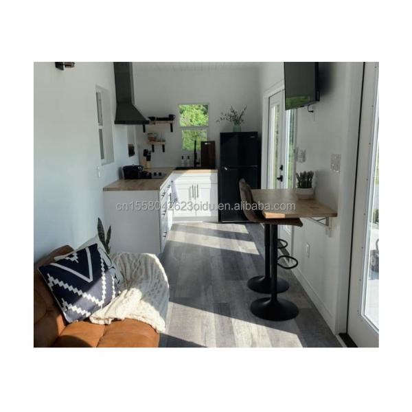 50/75/100mm Panel Sandwich de onda Pared Diseño personalizable 40 pies Casa de contenedores de envío modificada para vivir o vacacionar