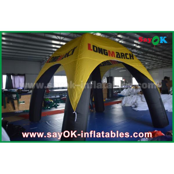 Go Outdoors Air Tent Logo Printed 4 Legs Inflatable Air Tent Spider Dome Tent With PVC Material