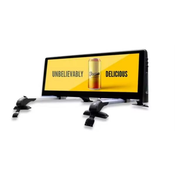 Car Taxi Top Outdoor LED Display High Brightness With 960x320mm Screen Size