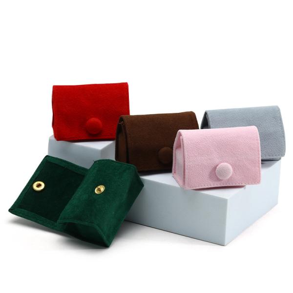 Candy Color Velvet Jewelry Box for Customized Storage of Rings Necklaces and Earrings