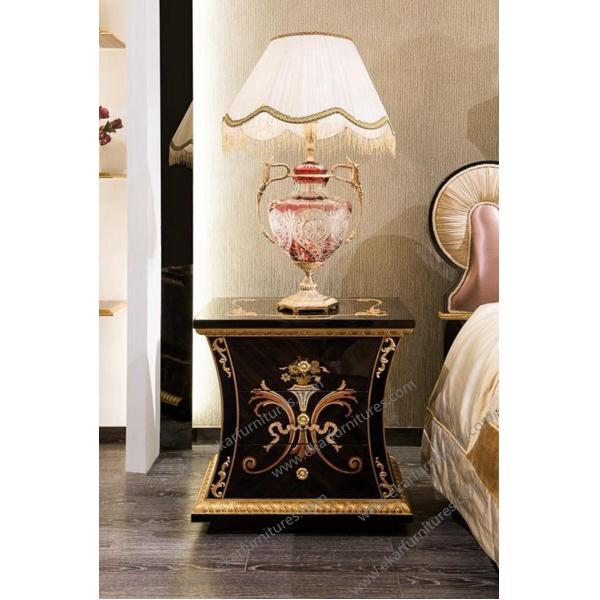 2015 new design embroidery classic luxury silk bed design for bedroom TA-002