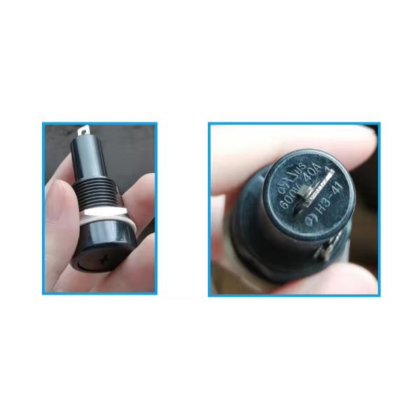 H3-18 600V 30A 40A 2 Терминальная панель Монтаж 10 x 38mm Завод для предохранителя предохранителя для цилиндра