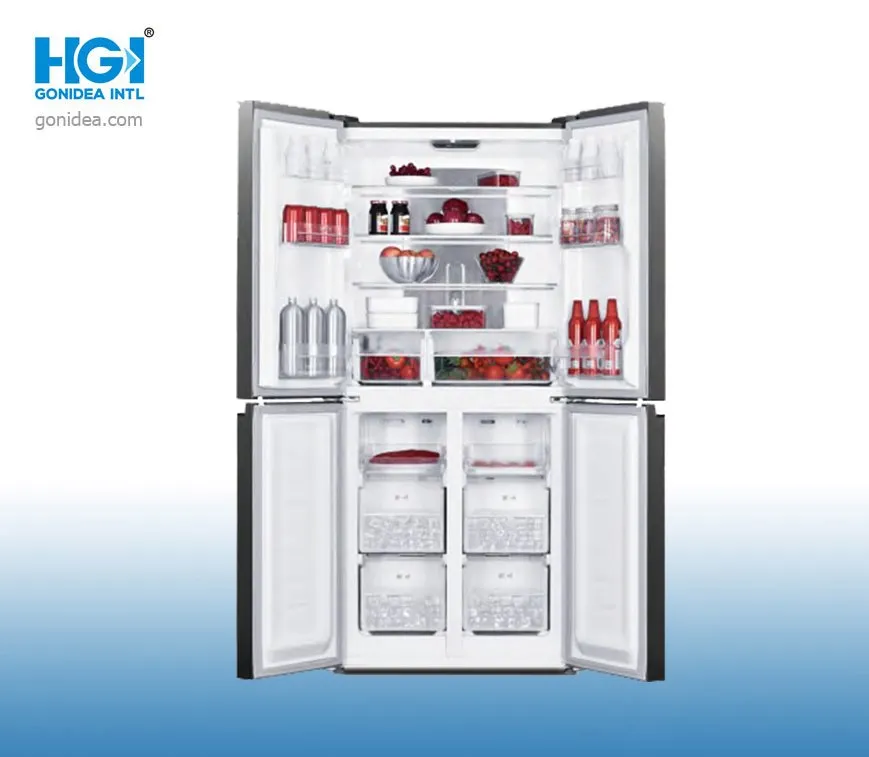 Side by Side Refrigerator Freezer No Frost French Door Fridge FF4-58