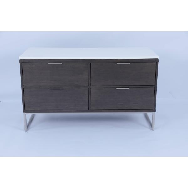 TV Stand Sideboard Dresser Cabinet With 4 Drawers For Hotel Home Apartment