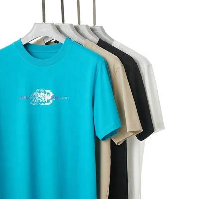 O Neck Custom Unisex T-shirts tricô Anti encolher com detecção de agulha