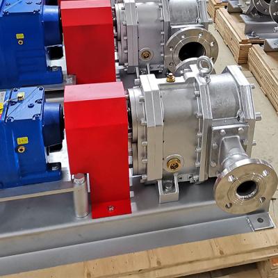 Self Priming 2 Bar Polymer Lobe Pump , Anti Abrasion Rotory Lobe Pump