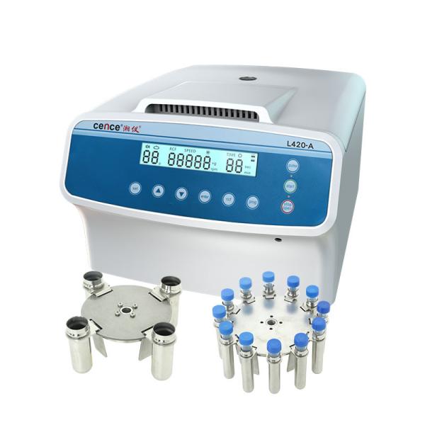 Tabletop Low Speed Centrifuge Stainless Steel Horizontal Rotor 12x15ml L420-A 4200rpm
