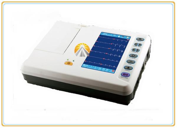 7 Inch Touch Screen Portable 12 Lead Ecg Machine , Six Channel Medical Ecg Machine