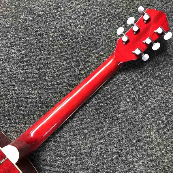 Custom 41 Solid Spruce Top Classic Acoustic Guitar with Pickup 301 Rosewood Fingerboard Mahogany Back Side