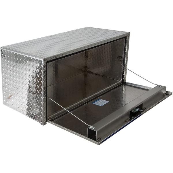 Diamond Pedal Aluminum Storage Cabinet Silver Aluminum Truck Box