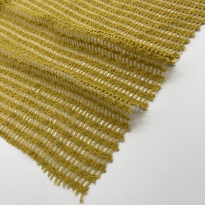 Tissu en maille creuse en tricot Jacquard écologique Fabriqué avec 196% de polyester 4% de spandex 145cm 165gm F02-070