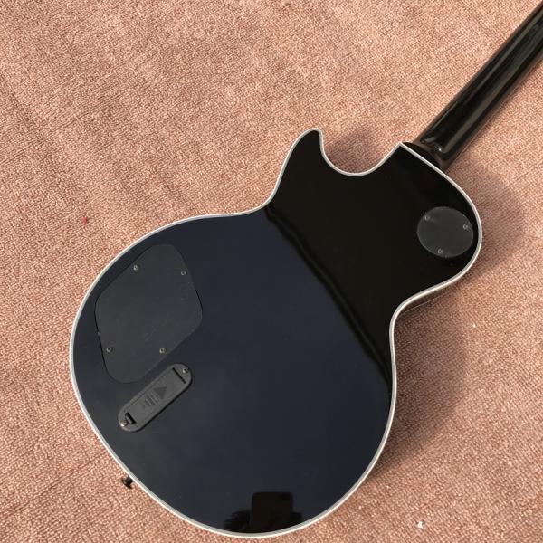 Custom LP electric guitar, Transparent black burst maple top, Active pickup electric guitar, free shipping