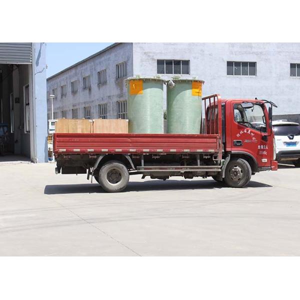 Cross Wound Cylindrical Frp Chemical Storage Tanks Horizontal Water Tank