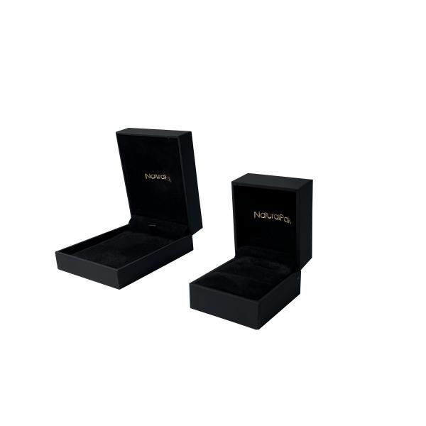 Soft Leatherette Paper Luxury Jewelry Packaging Boxes Chinese Font Logo Jewelry Box