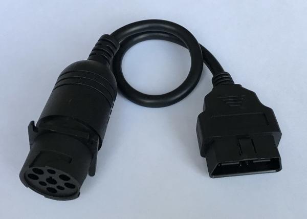 J1939 Type 1 Deutsch 9-Pin Male to J1962 OBD2 OBDII 16 Pin Male Cable