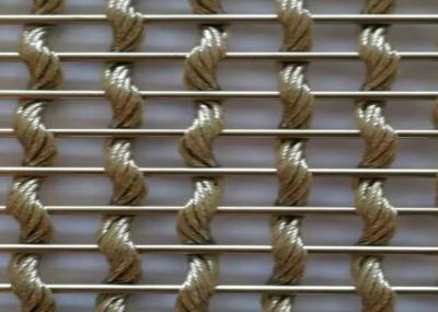 Painéis decorativos tecidos da cerca da rede de arame para o diâmetro de fio da arquitetura 0.2mm-4mm