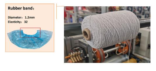 2.6m Length Shoes Cover Making Machine , 2.1m Width Automatic Shoe Cover Machine