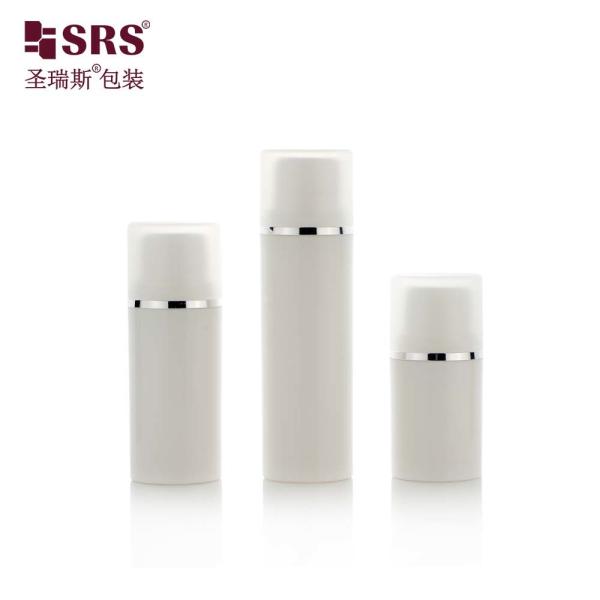 PA203A 15ml 30ml 50ml Injection PCR PP vide Couleur personnalisée pompe à lotion brillante sans air Bouteille pour cosmétiques