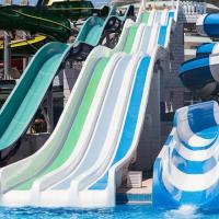 Parcs aquatiques extérieurs équipement de terrain de jeux piscine combinaison de glissière