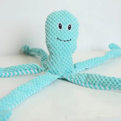 16 Inch Squeaky Octopus Dog Toy Red / Blue / Green Stuffed Octopus Dog Toy