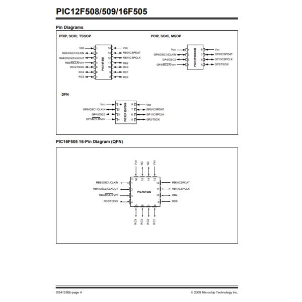 PIC12F508-I/SN IC интегральные схемы MCU PIC 8-битный - 40 °C ~ 85 °C
