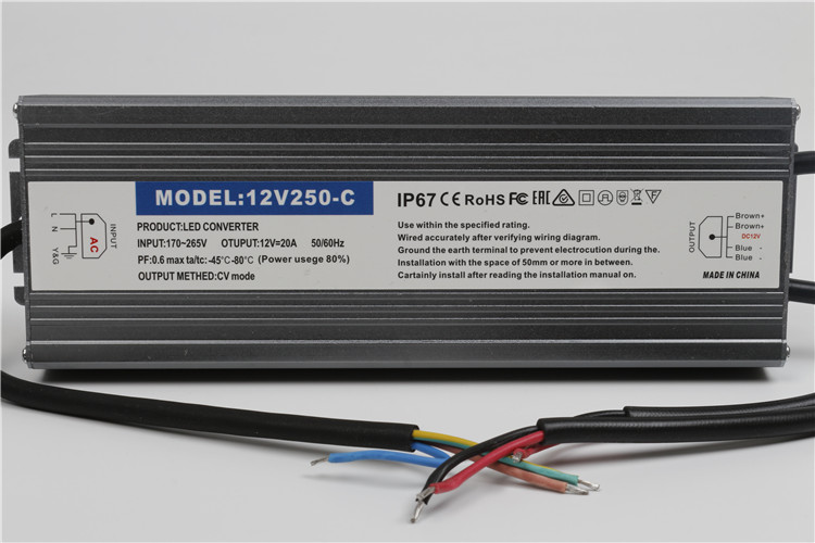 AC 12V 24V к электропитанию DC 20.8A 250W переключая