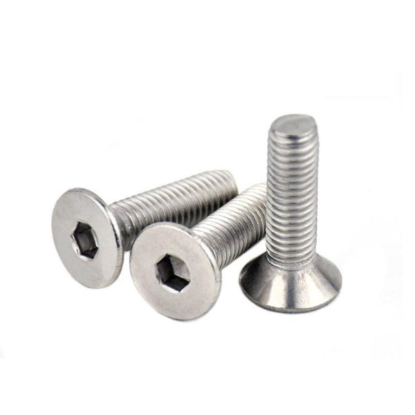 Custom White Zinc Plated Hexagon Socket Countersunk Head Screw DIN7991 for Industrial