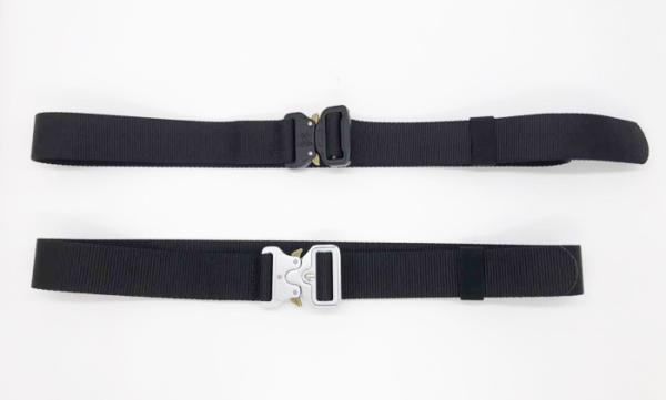 3.8CM Width Black  Polyester Webbing Belt With Zinc Alloy Special Buckle