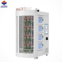 Loja de flores Máquina de venda de flores inteligente com logotipo LED e câmera para deficientes