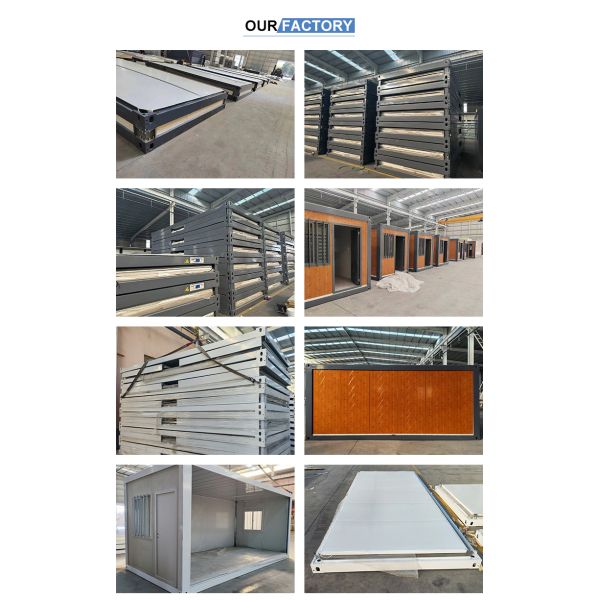 Z Type Folding Container Modular House 20ft Quick Install Temporary Workers Shelter