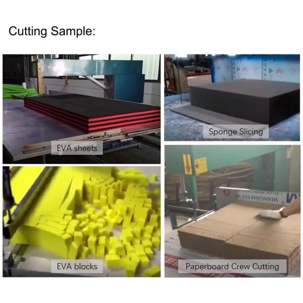 EVA/パールコットン、スポンジ用自動縦型切断機、作業プラットフォーム、シングルダンパー付き
