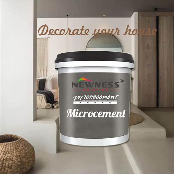 20 kg/BUCKET Tio2 Tinta de concreto para parede e chão de micro cimento de estilo industrial simples