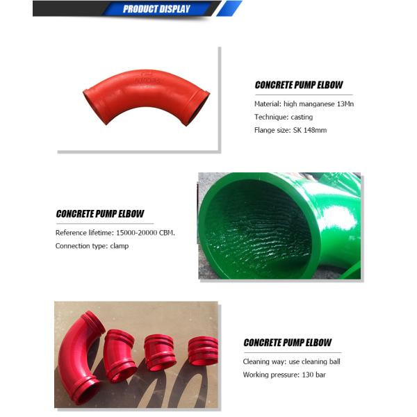 Труба DN125 DN150 DN175 стены частей запасной части конкретного насоса стали отливки ST52 двойная