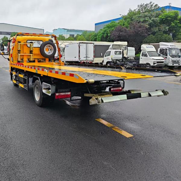 FAW New Brand 4x2 5 Tons Tow Truck Wrecker Truck With 6M Flat Bed