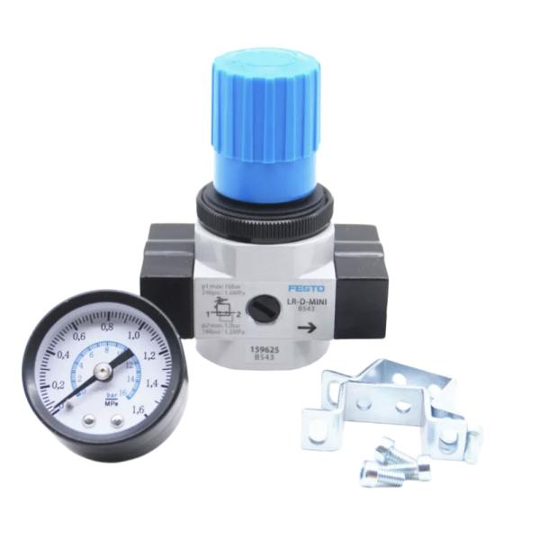 Industrial Stable Pressure Control Regulator FESTO LR-3/4-D-MAXI-MPA Impact Resistant Zinc Alloy Housing